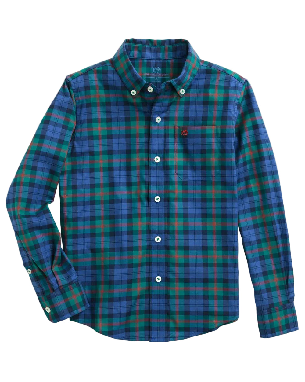 Southern Tide Skipjack Sport Shirt- Green Grove