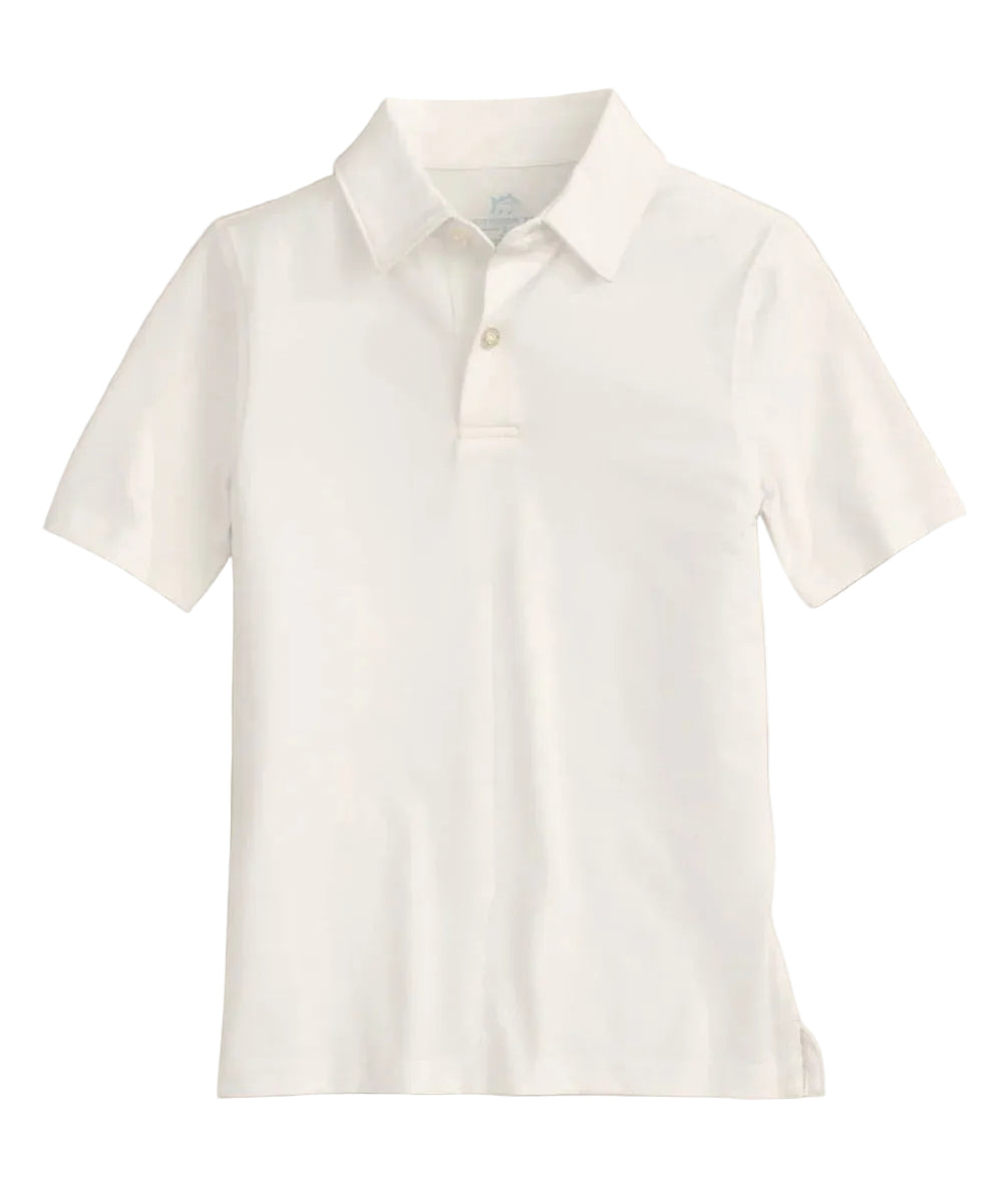 Southern Tide Driver Performance Polo Shirt- White