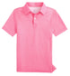 Southern Tide Driver Seaside Geo Printed Performance Polo- Sea Pink