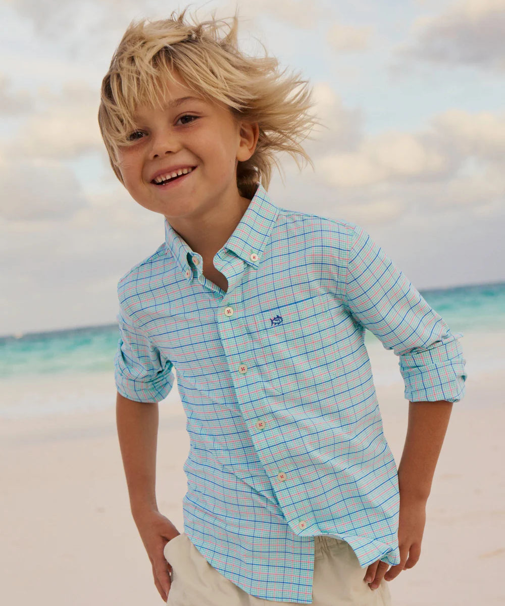 Edisto Island Plaid Coastal Breeze Sport Shirt