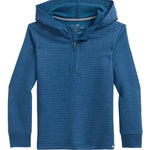 Southern Tide Ottoman Heather Quarter Zip - Nautical Blue