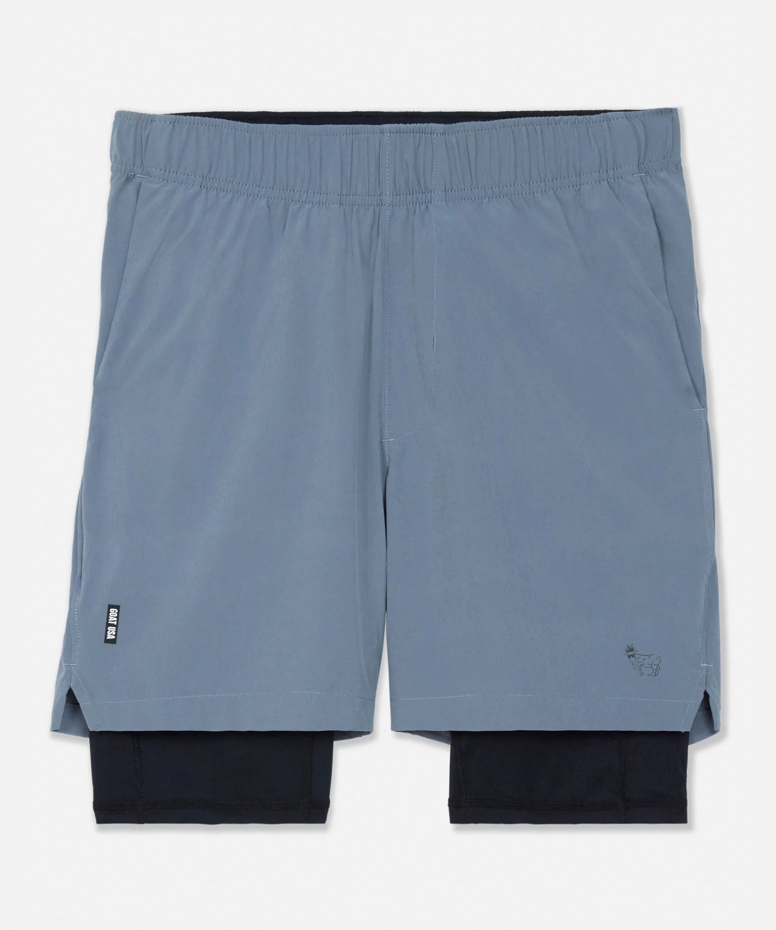 GOAT USA Outline Athletic Shorts - Gray