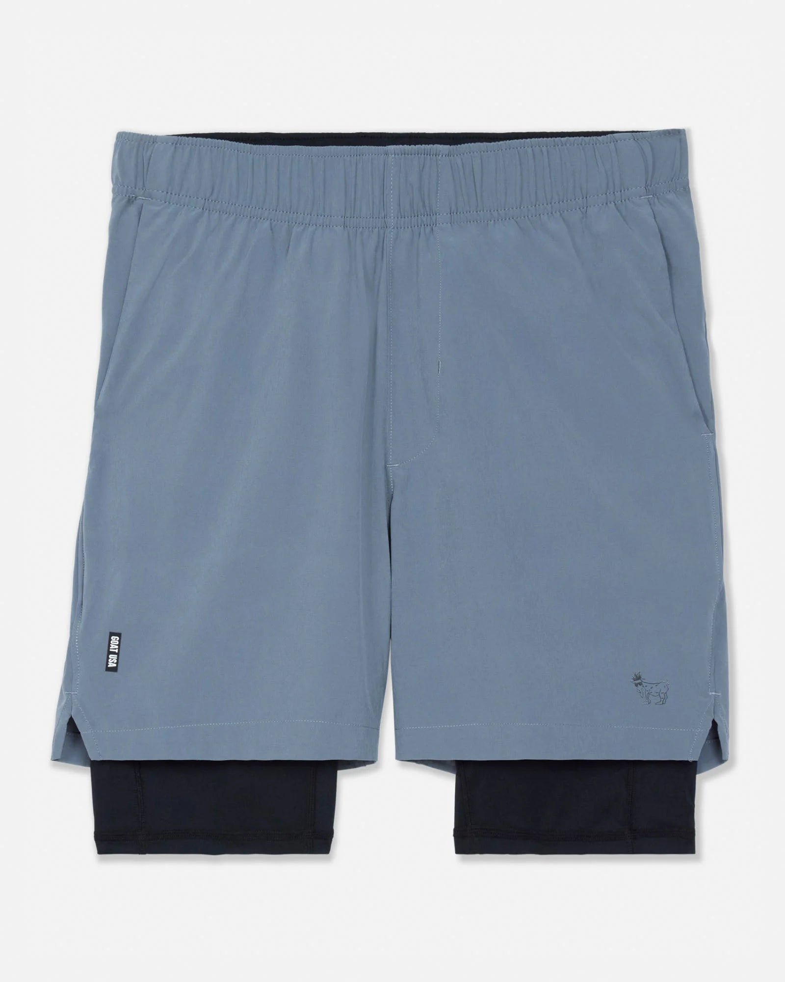 GOAT USA Outline Athletic Shorts - Gray