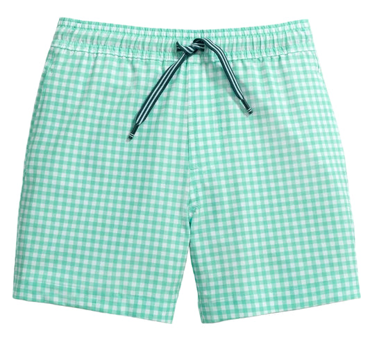 Southern Tide Pelican Bay Gingham Swim Trunks - Florida Keys