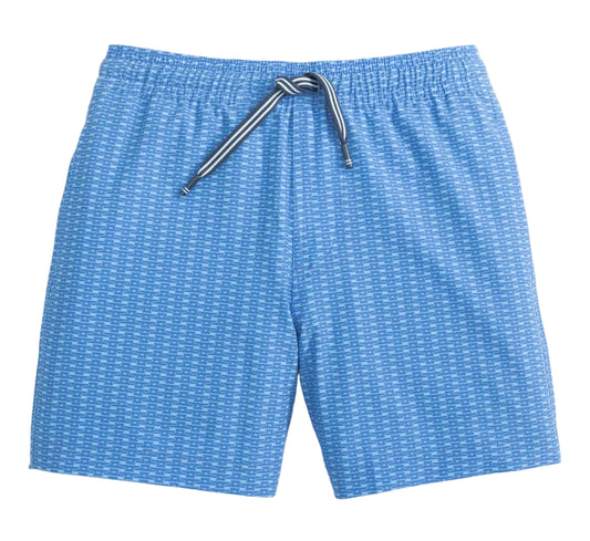 Southern Tide Pop Lock & Dock It Swim Trunks - Blue Stream