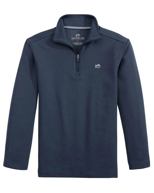 Southern Tide Boys Navy Quarter Zip