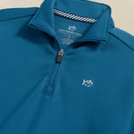 Southern Tide Schooner Quarter Zip - Nautical Blue