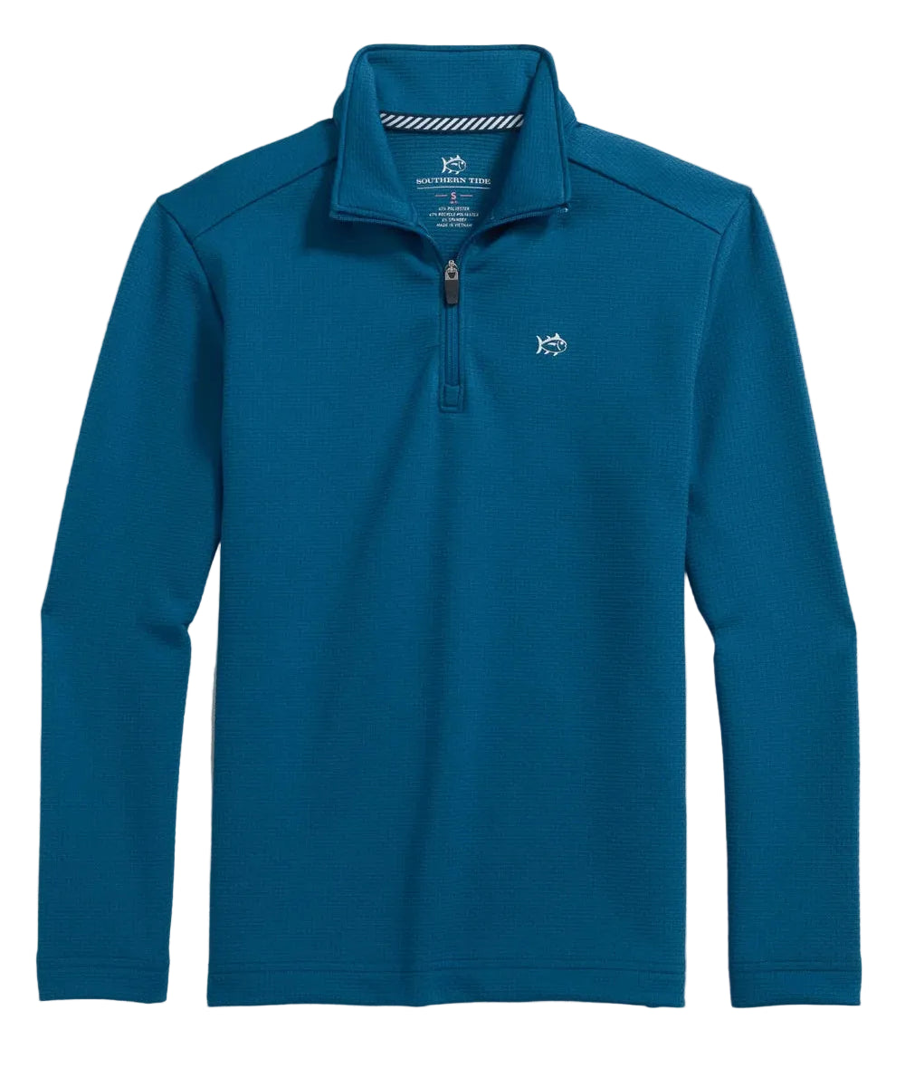 Southern Tide Schooner Quarter Zip - Nautical Blue