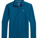 Southern Tide Schooner Quarter Zip - Nautical Blue