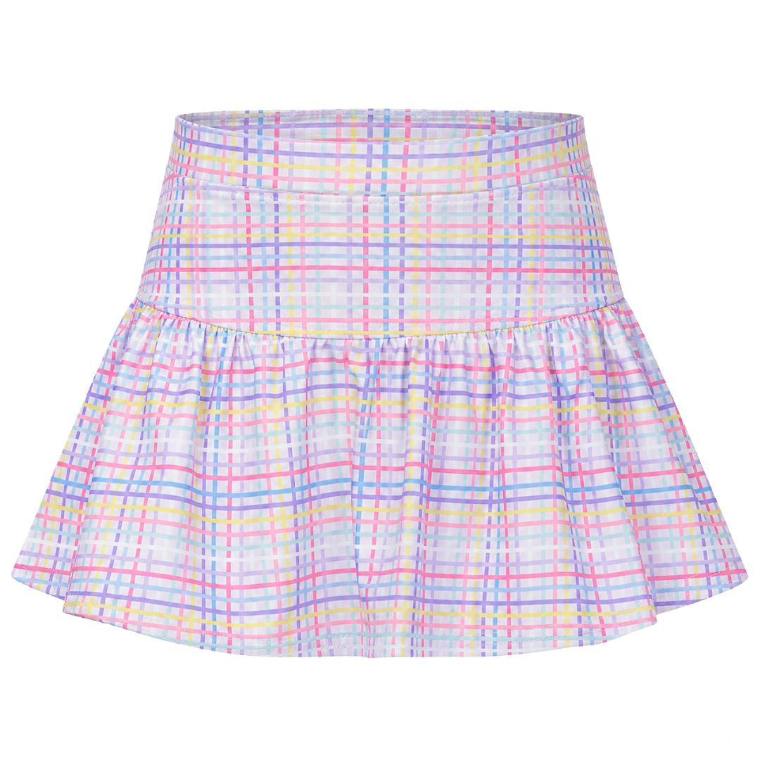 Azarhia Bright Stripes Gathered Skort