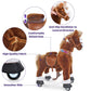Model U® Ride‑On Pony Toy Riding Horse Age 4‑7 Brown
