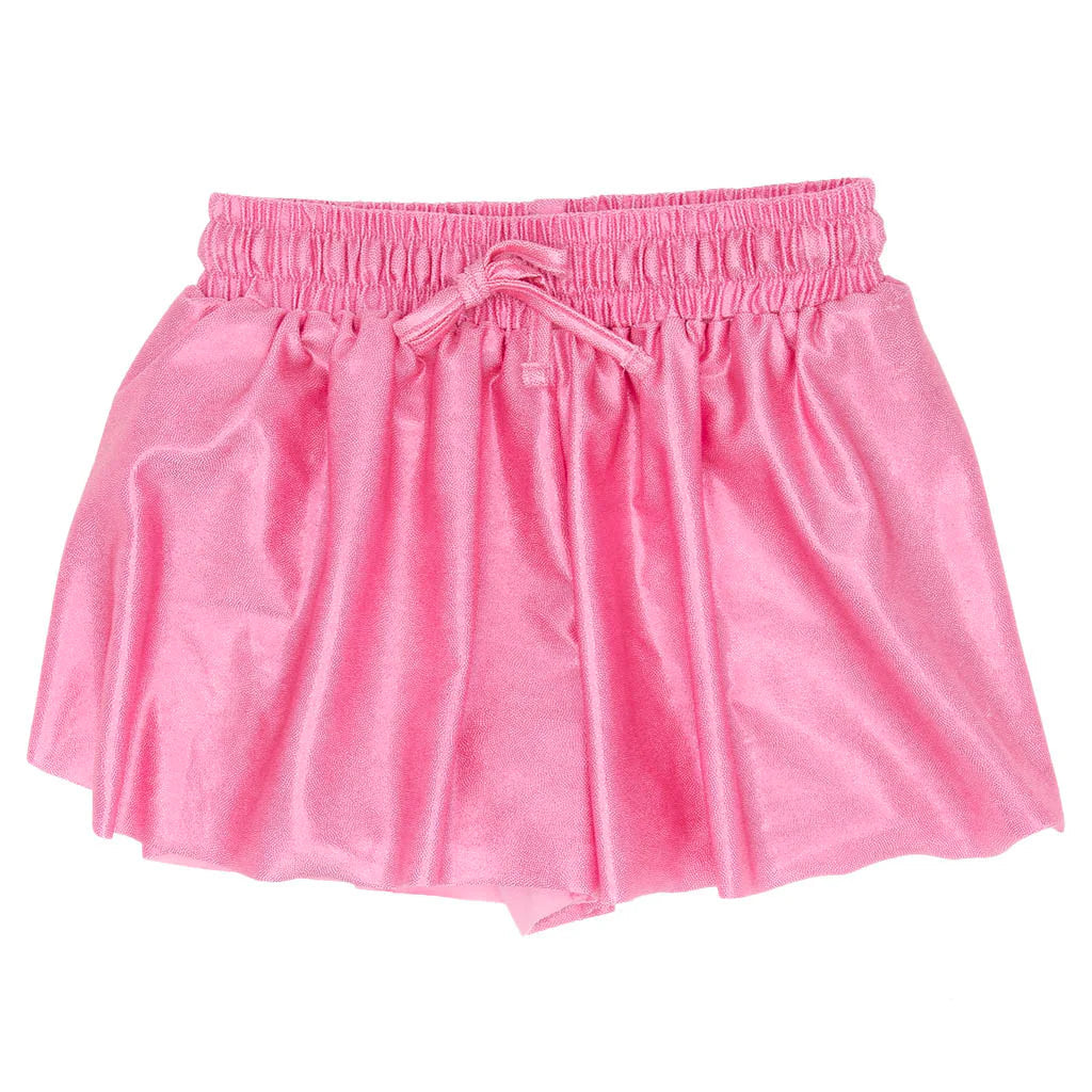 Butterfly Shimmer Pink Flowy Shorts