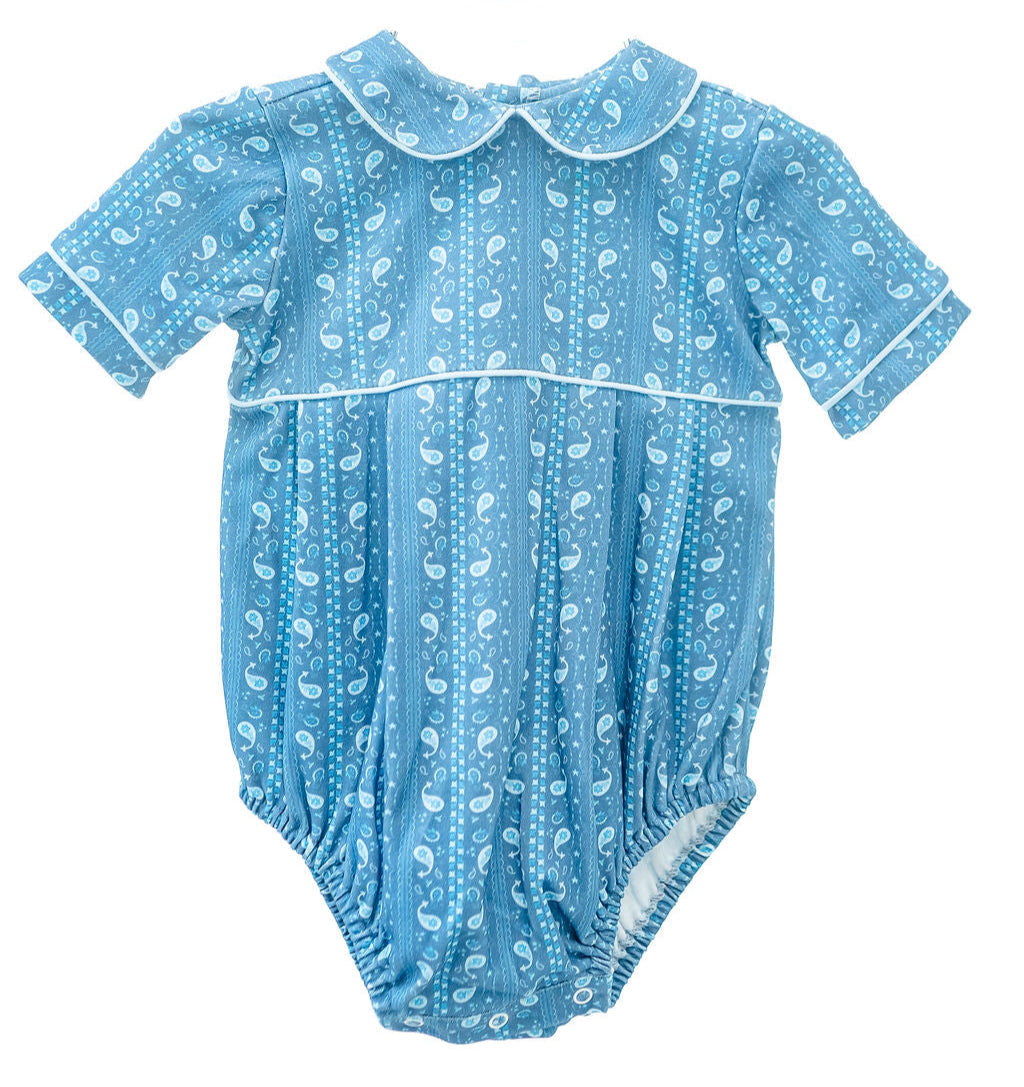 Ruth and Ralph Blue Bandana Print Pima Alexander Bubble