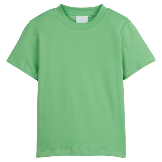 Little English Classic Tee Shirt for Kids- Green