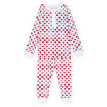 Lila and Hayes Jack Boys' Pajama Pant Set - Schoolhouse Apples Blue