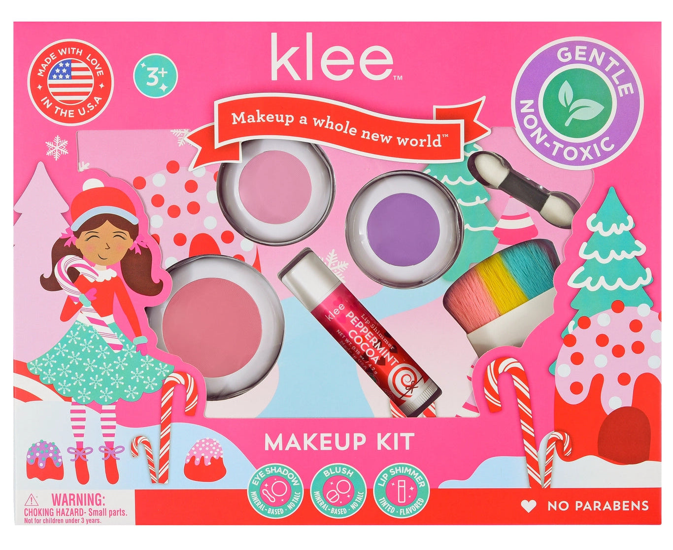 Klee Naturals Sparkly Reindeer- 4 Piece Makeup Kit