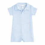 Blue Striped Terry Shortall