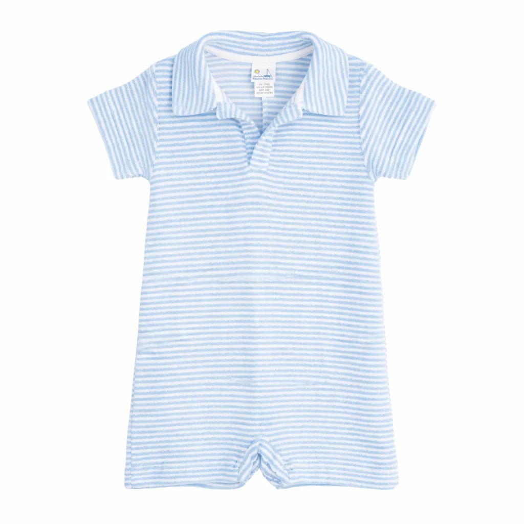 Blue Striped Terry Shortall
