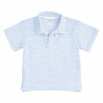 Blue Stripe Terry Polo