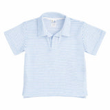 Blue Stripe Terry Polo