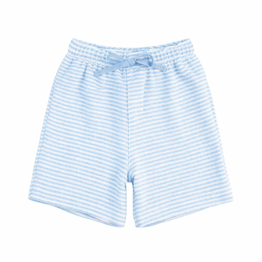 Florence Eiseman Blue Stripe Terry Shorts