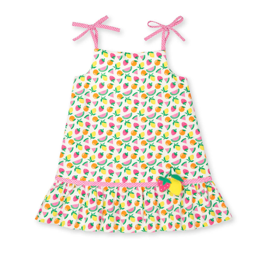 Florence Eiseman Printed Seersucker Dress With Fruit
