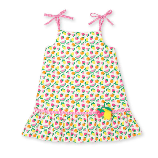 Florence Eiseman Printed Seersucker Dress With Fruit