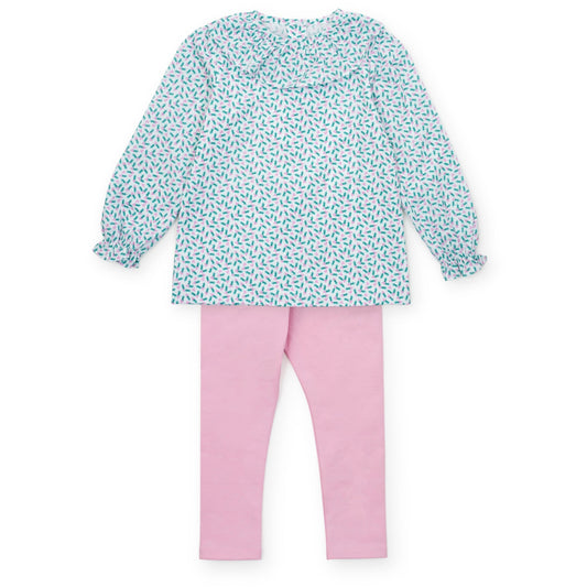 Emma Set Girls' Legging Set - Holly Holiday