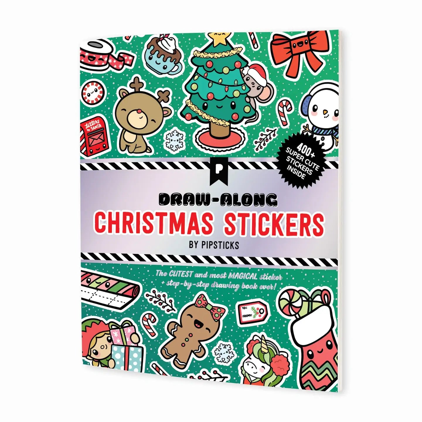 Pipsticks Draw-Along Christmas Sticker Book