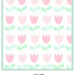 Apple of My Isla The Nap Mat- Tulips