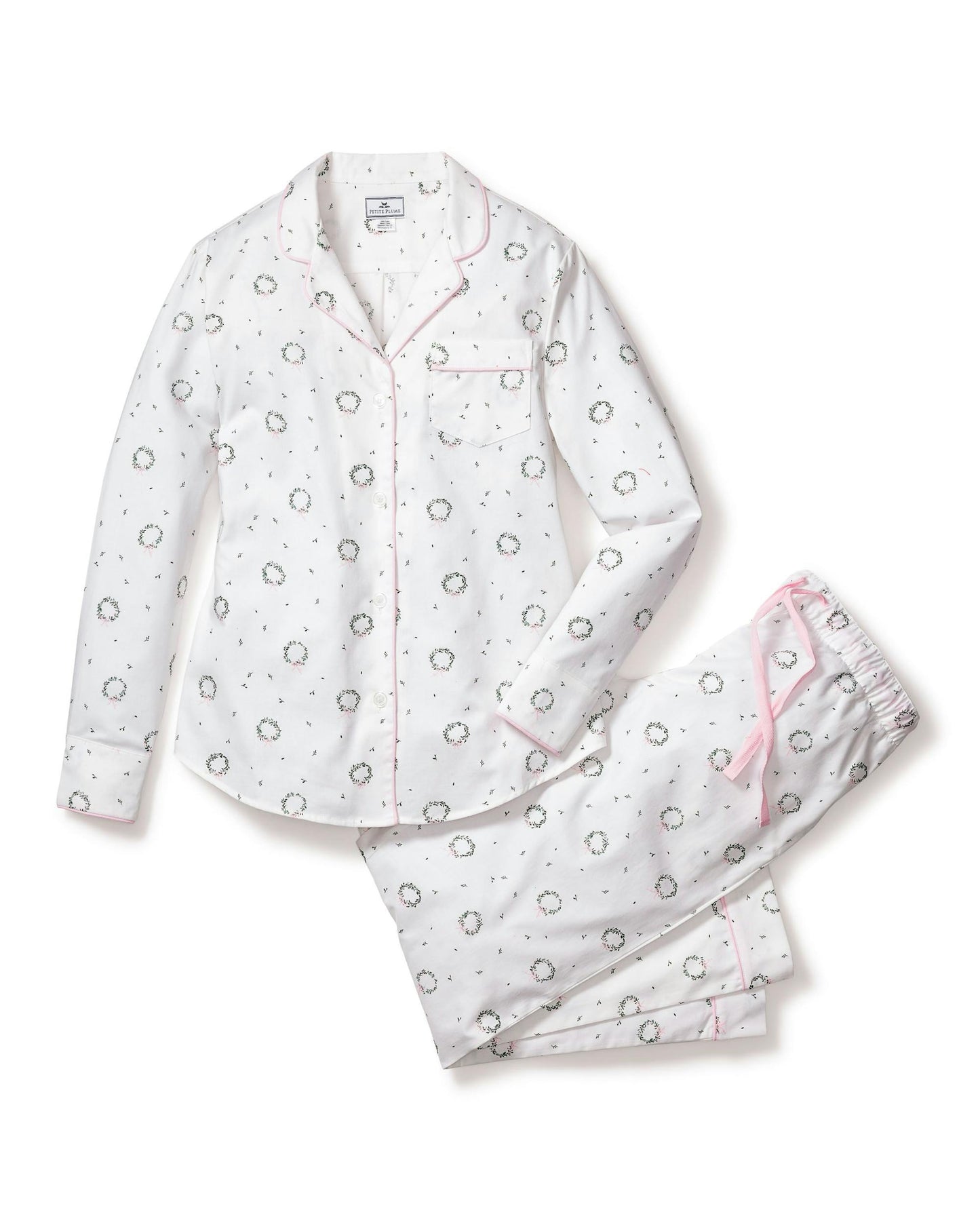 Petite Plume Women's Somerset Wreath Pajama Set