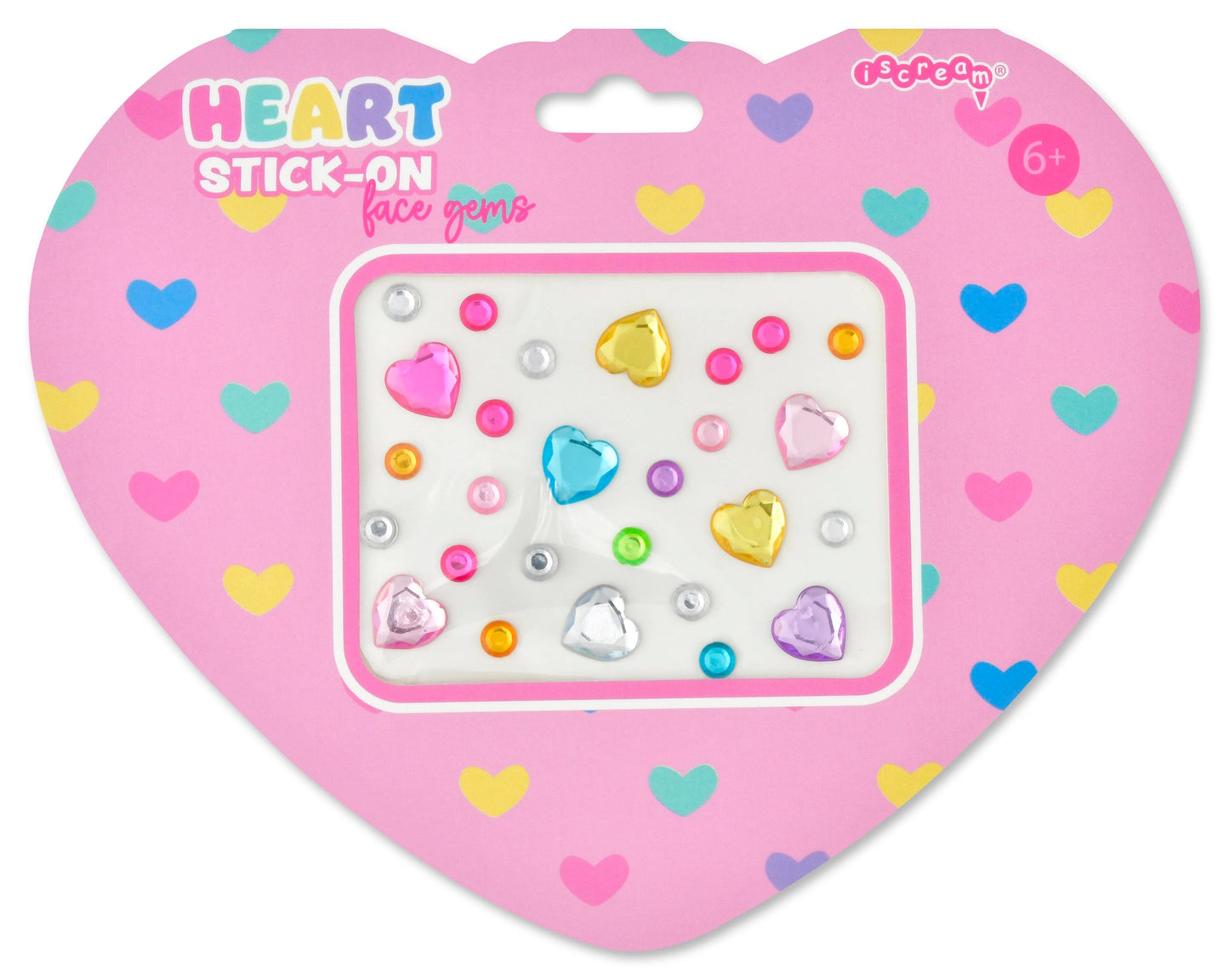 Iscream Happy Heart Face Gems