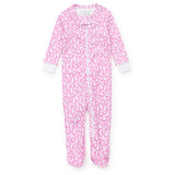 Lila and Hayes Parker Girls' Zipper Pajama - Easter Time Pink