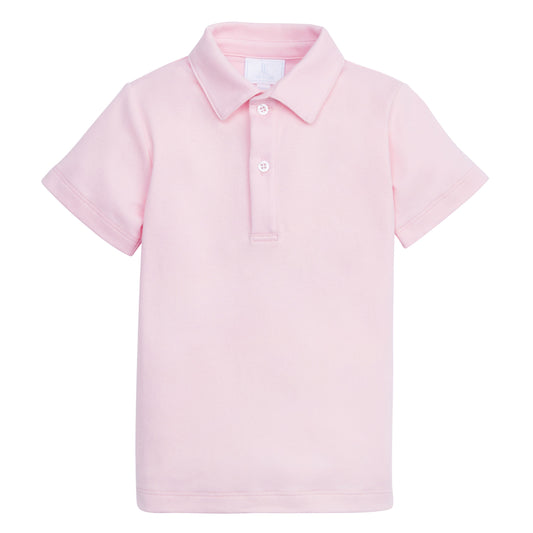Little English Short Sleeve Polo - Light Pink