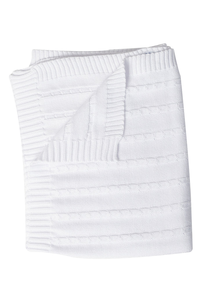 Nellapima Cable Knit Blanket - White