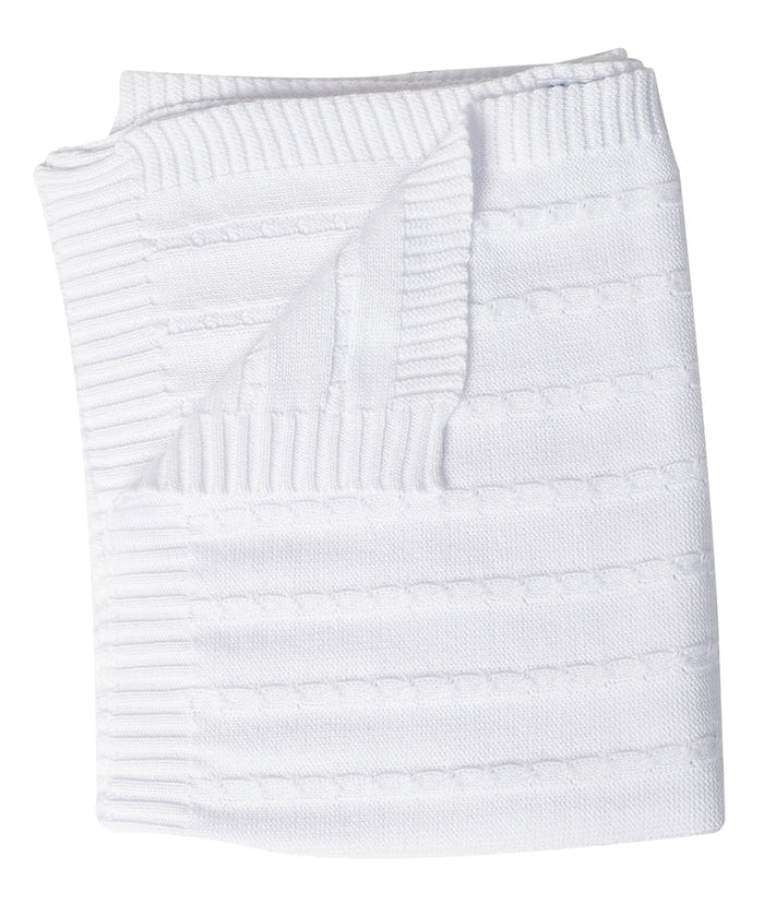 Nellapima Cable Knit Blanket - White