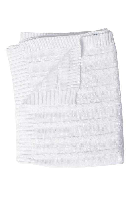 Nellapima Cable Knit Blanket - White