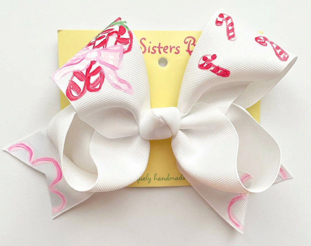 Two Sisters Bows Candy Cane Bouquet Large Bow