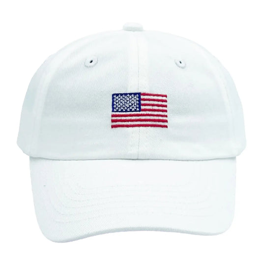 Bits and Bows Boy's American Flag Baseball Hat