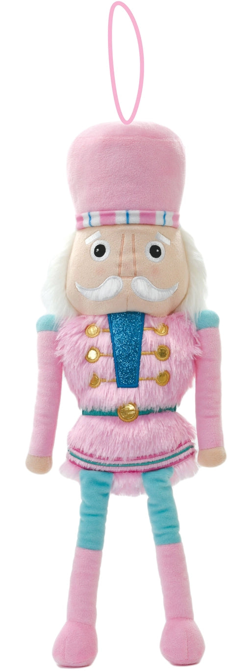 Iscream Pink Nutcracker Plush Ornament