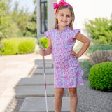 Margot Girls' Performance Skirt- Preppy Petals