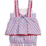Evie Bloomer Set- Patriotic Plaid