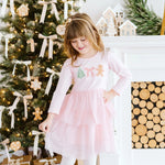Sweet Wink Gingerbread Embroidered Tutu Dress