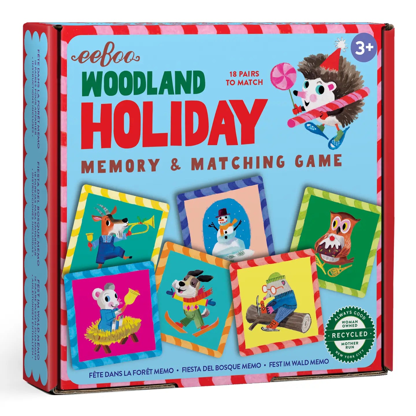 eeboo Woodland Holiday Memory Game