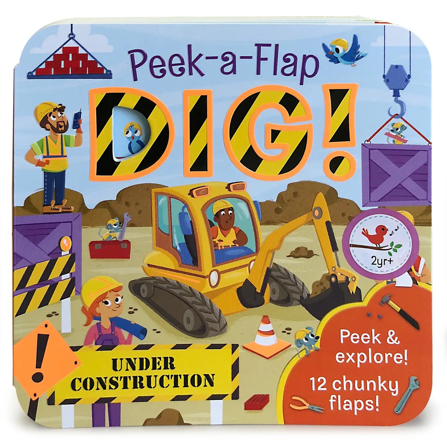Cottage Door Press Dig! Construction Lift-A-Flap Board Book