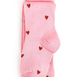 Little Stocking Co. Falling Heart Knit Tights