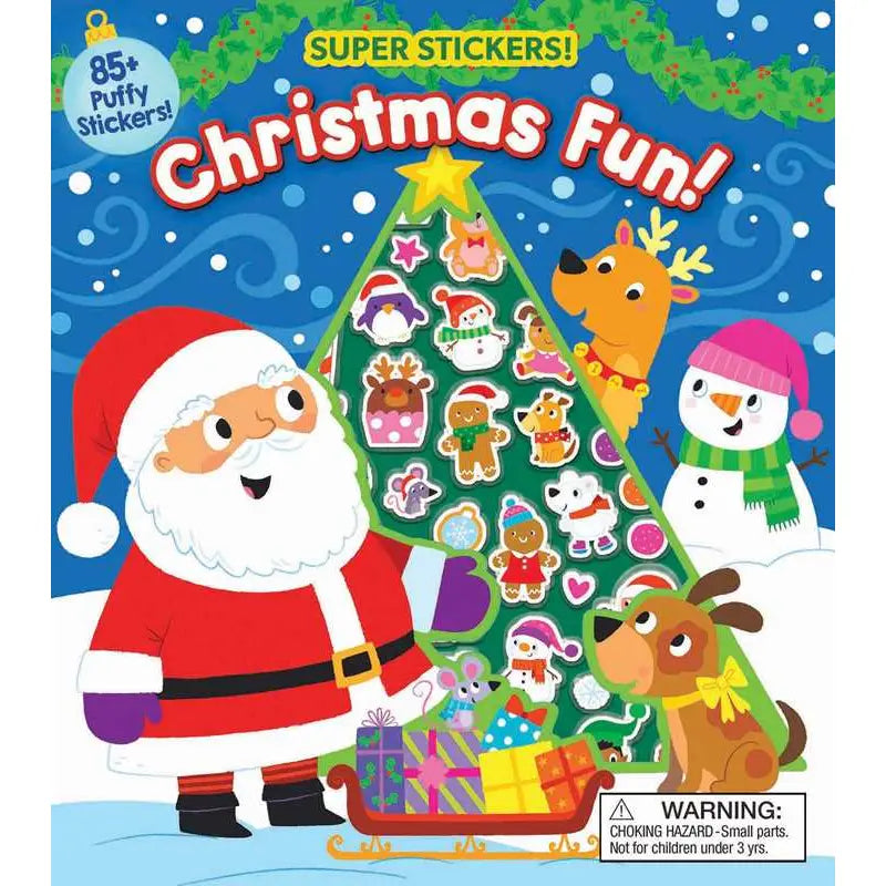 Simon & Schuster Christmas is Fun! Super Puffy Stickers