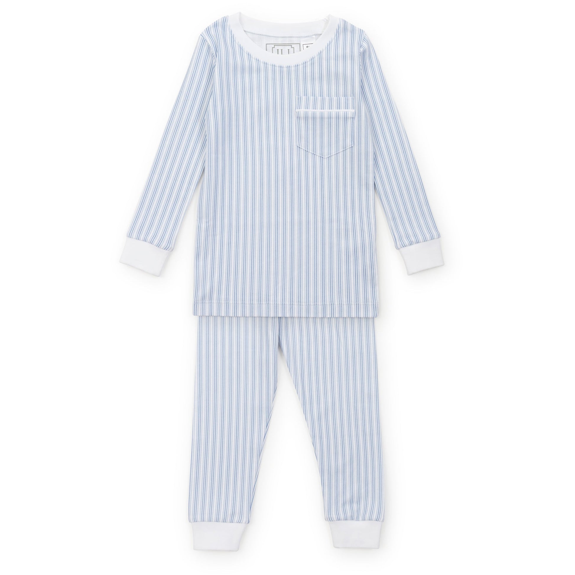 Lila and Hayes Bradford Boys' Pajama Pant Set - Stripes in Blue