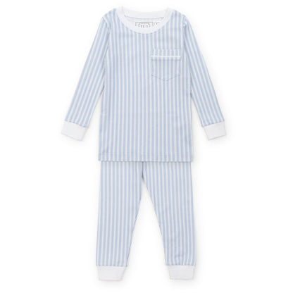 Lila and Hayes Bradford Boys' Pajama Pant Set - Stripes in Blue