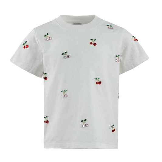 Lola and the Boys Cherry on Top Gem T-Shirt